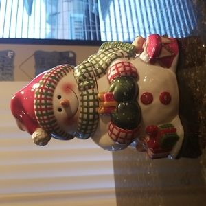 Snowman candy jar